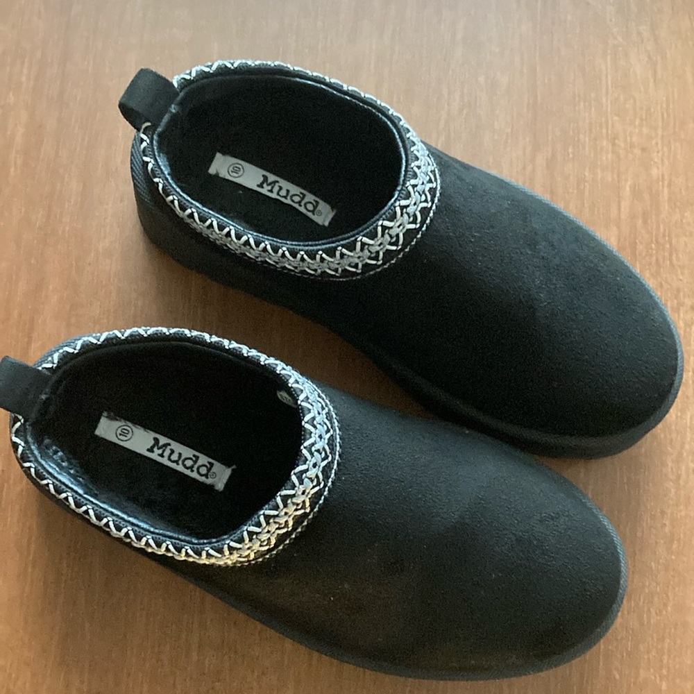 Kidd Tazz II Sheepskin Slippers Black Women’s Size 10